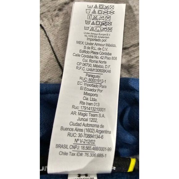 Under Armour GO DC SOUTH Fleece 1/4 Zip Pullover Cold Gear Blue MENS SZ XL - Picture 7 of 9